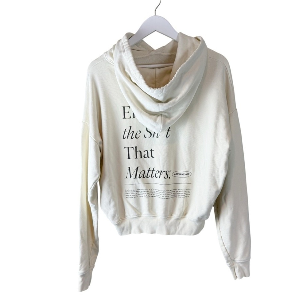 Air + Anchor Cream Enjoy the Sh*t That‎ Matters Graphic Hoodie Sweatshirt
